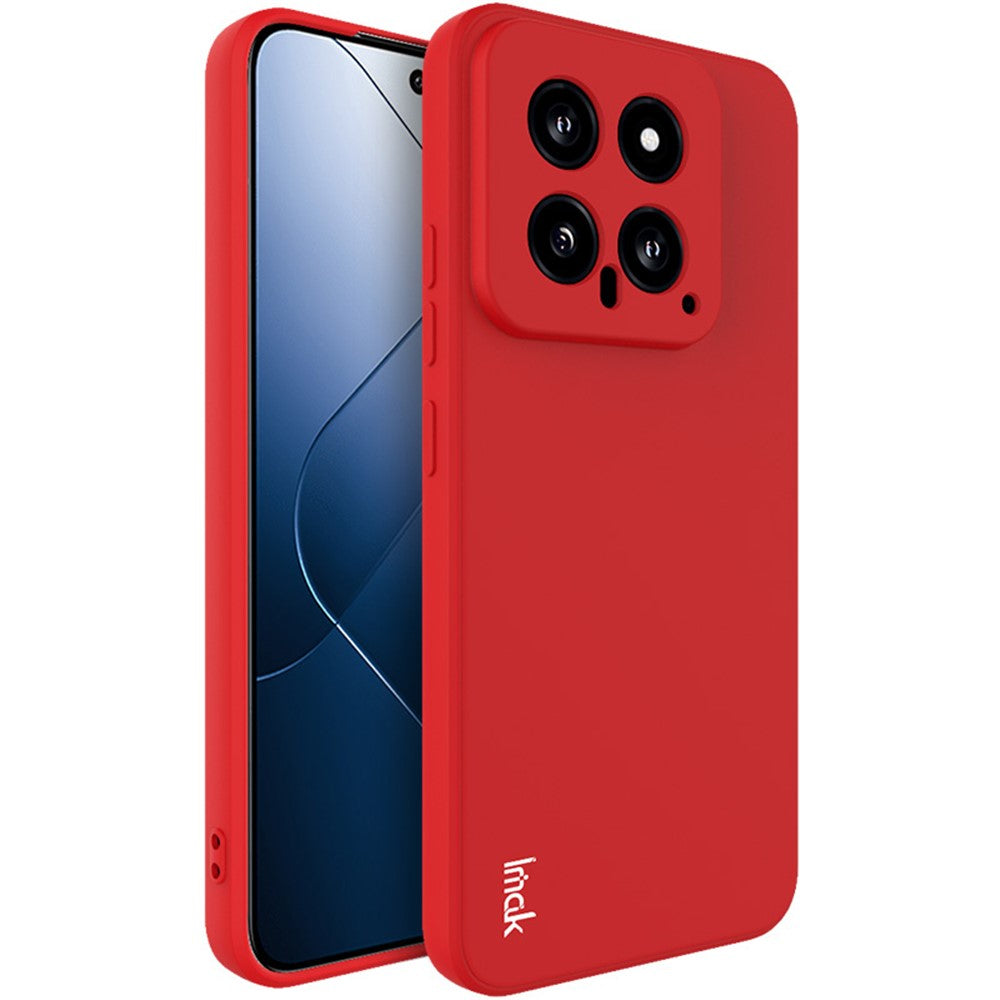 IMAK UC-4-serien för Xiaomi 14-skal med rak kant och flexibelt TPU-bakstycke för mobilen