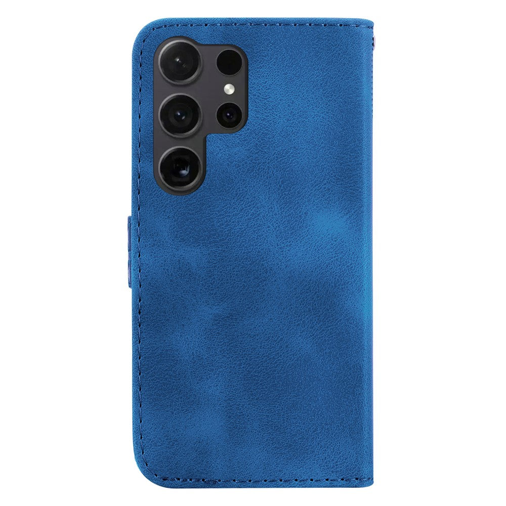 For Samsung Galaxy S24 Ultra Case PU Leather+TPU Imprinted Phone Protection Cover
