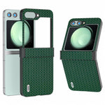 ABEEL For Samsung Galaxy Z Flip5 5G Luxury Phone Case PU Leather + Hard PC Cover