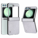 ABEEL til Samsung Galaxy Z Flip5 5G Etui Rhinsten Tekstur PU Læder+PC Telefon Beskyttende Cover