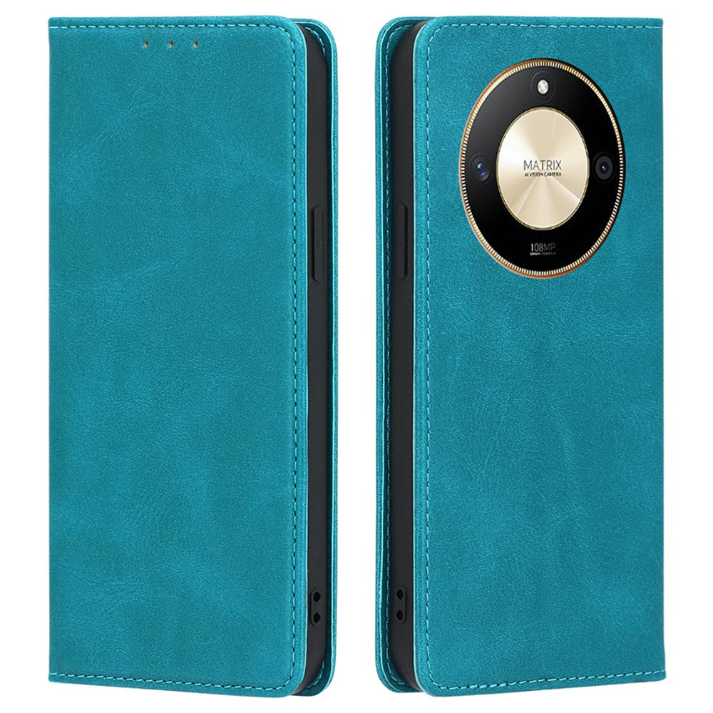 For Honor X50 5G Case Calf Texture PU Leather Phone Wallet Cover
