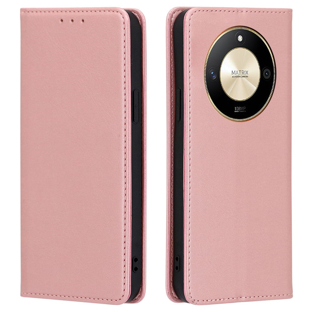 For Honor X50 5G Case Calf Texture PU Leather Phone Wallet Cover