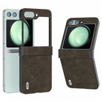 ABEEL Til Samsung Galaxy Z Flip5 5G Cover Hængseldesign Litchi-tekstur Telefoncover