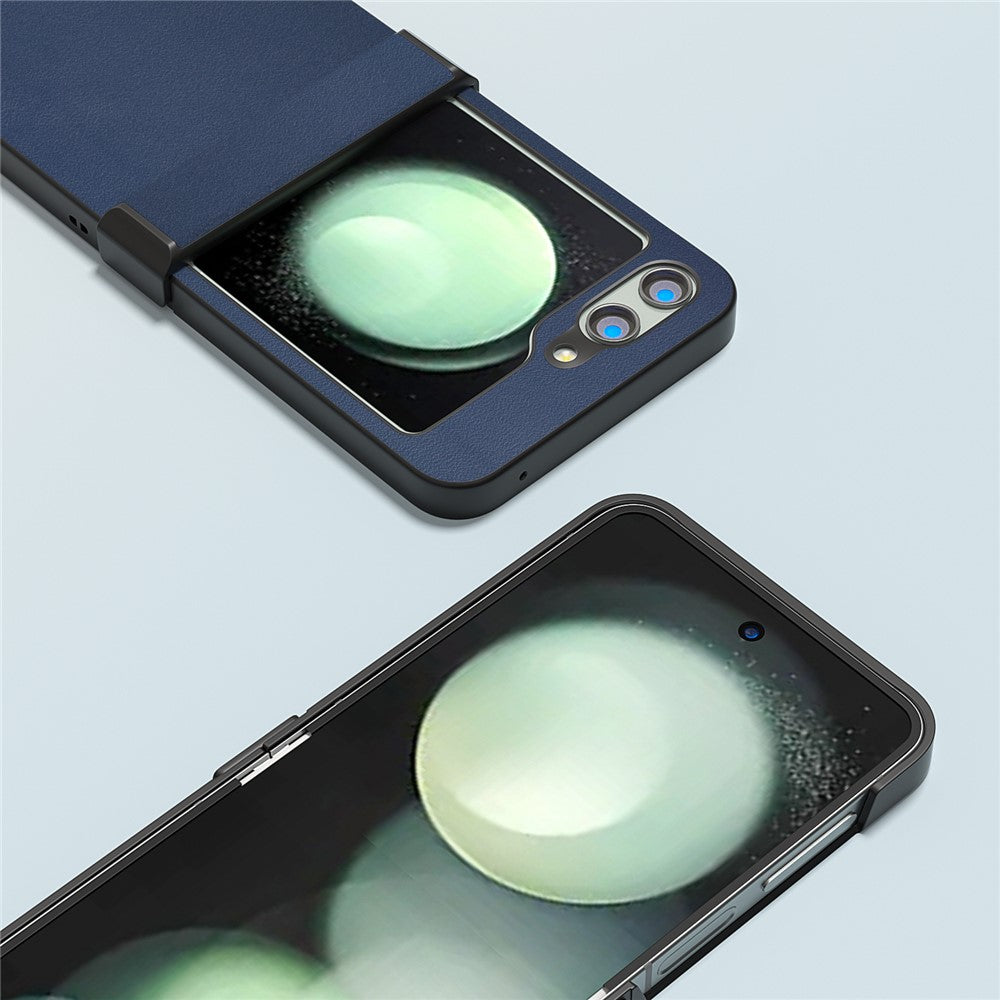 ABEEL til Samsung Galaxy Z Flip5 5G telefoncover Nappa-tekstur hængselbeskyttelse anti-fald cover