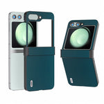 ABEEL For Samsung Galaxy Z Flip5 5G Phone Case Hinge Design Smooth Leather Back Cover