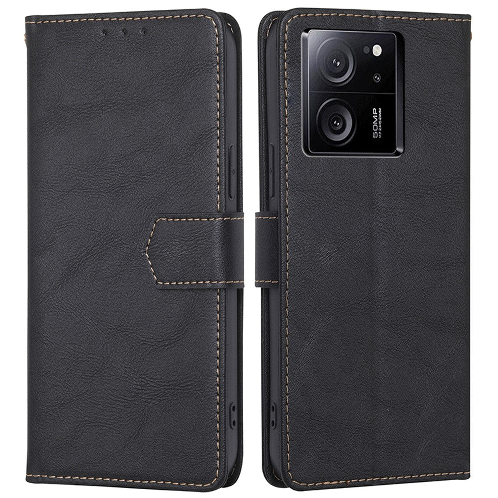 For Xiaomi Redmi K60 Ultra / 13T / 13T Pro Case Anti-Scratch PU Leather Cowhide Texture Wallet Phone Cover