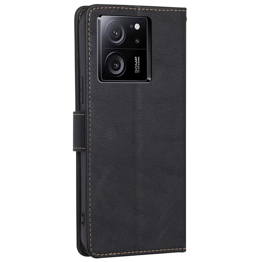 For Xiaomi Redmi K60 Ultra / 13T / 13T Pro Case Anti-Scratch PU Leather Cowhide Texture Wallet Phone Cover