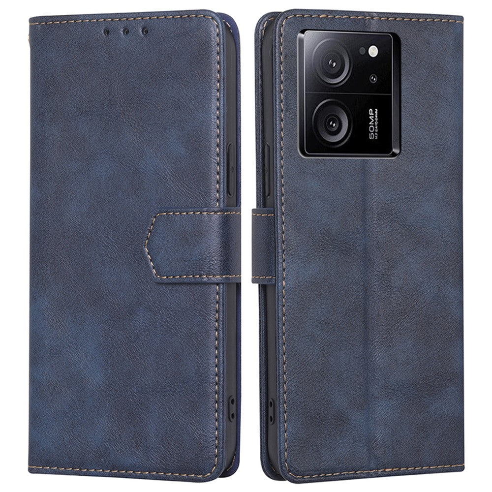 For Xiaomi Redmi K60 Ultra / 13T / 13T Pro Case Anti-Scratch PU Leather Cowhide Texture Wallet Phone Cover