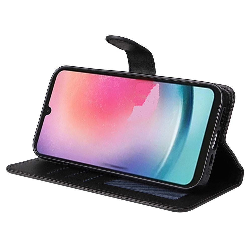 For Samsung Galaxy A25 5G (Global) (161.0 x 76.5 x 8.3mm) Case PU Leather Magnetic Closure Phone Cover