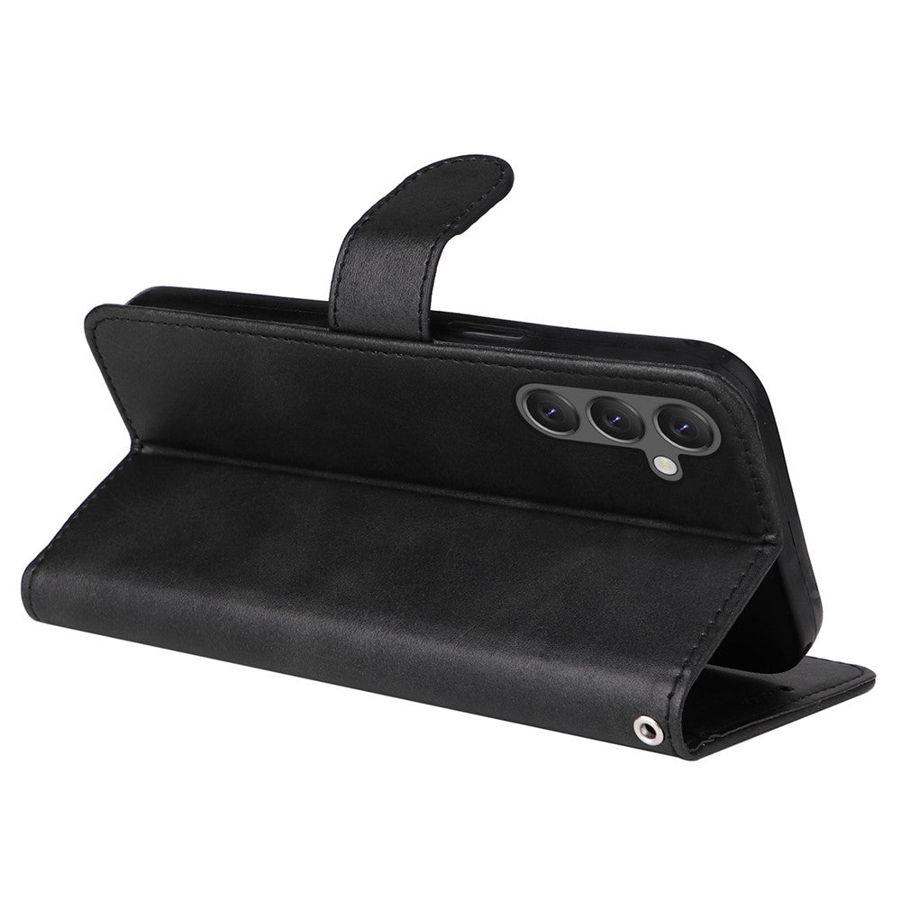 For Samsung Galaxy A25 5G (Global) (161.0 x 76.5 x 8.3mm) Case PU Leather Magnetic Closure Phone Cover