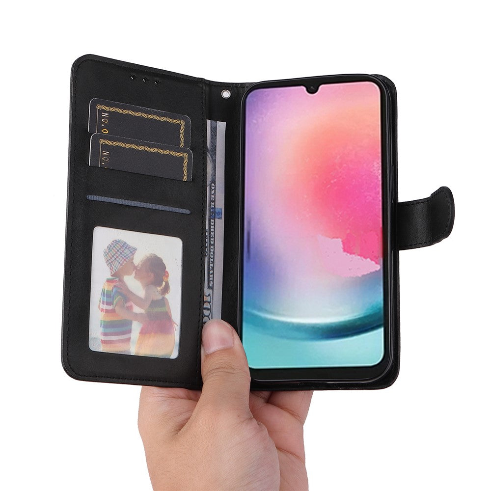For Samsung Galaxy A25 5G (Global) (161.0 x 76.5 x 8.3mm) Case PU Leather Magnetic Closure Phone Cover