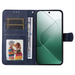 For Xiaomi 14 Case PU Leather Calf Texture Full Protection Phone Protector
