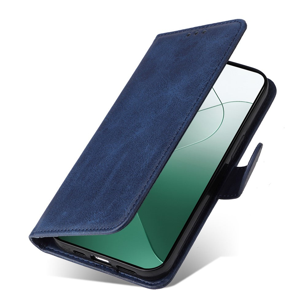 For Xiaomi 14 Case PU Leather Calf Texture Full Protection Phone Protector