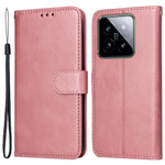 For Xiaomi 14 Case PU Leather Calf Texture Full Protection Phone Protector