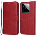 For Xiaomi 14 Case PU Leather Calf Texture Full Protection Phone Protector