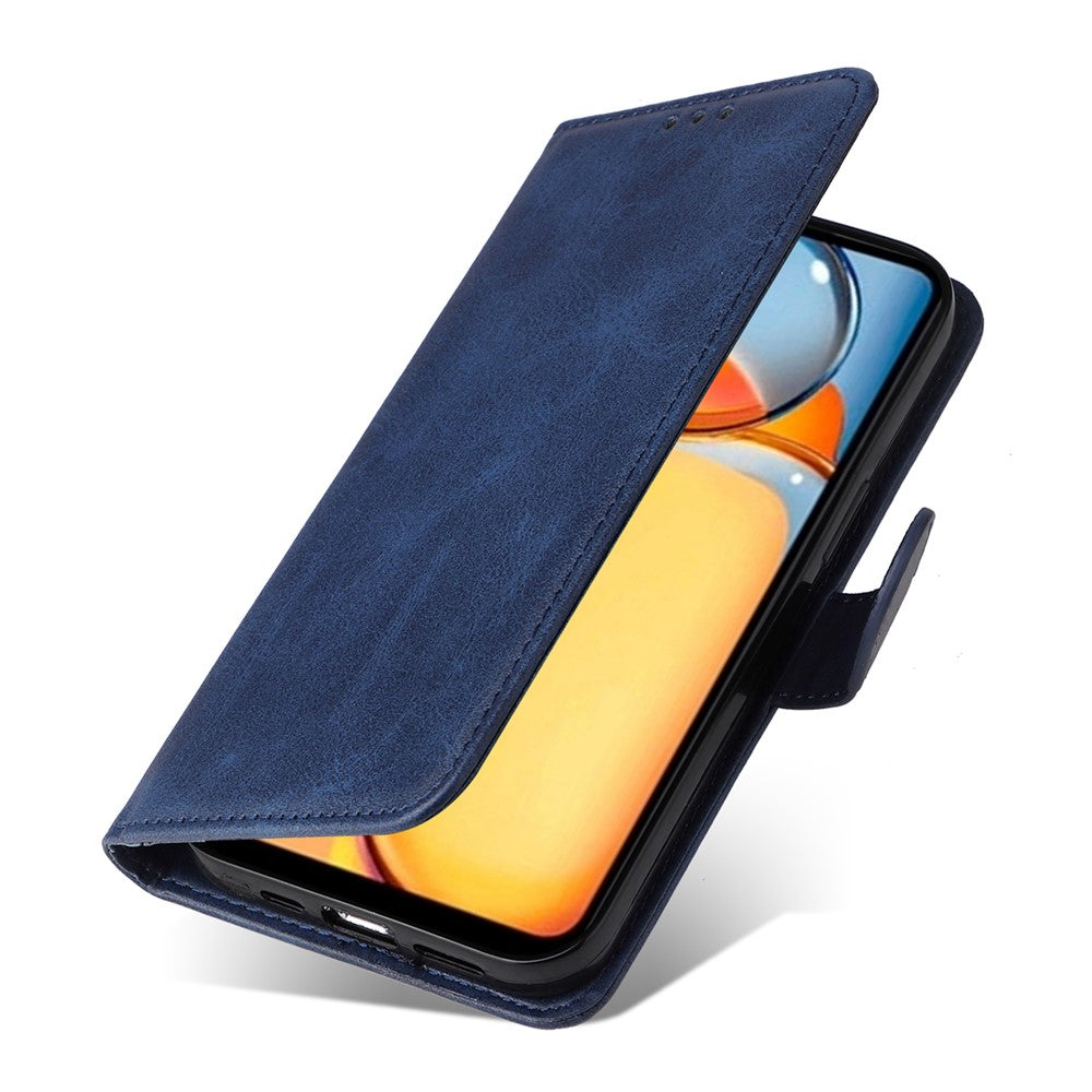 For Xiaomi Redmi 13C 4G / 5G / 13R 5G / Poco M6 5G / Poco C65 4G Case Shockproof PU Leather Phone Cover Calf Texture Phone Shell