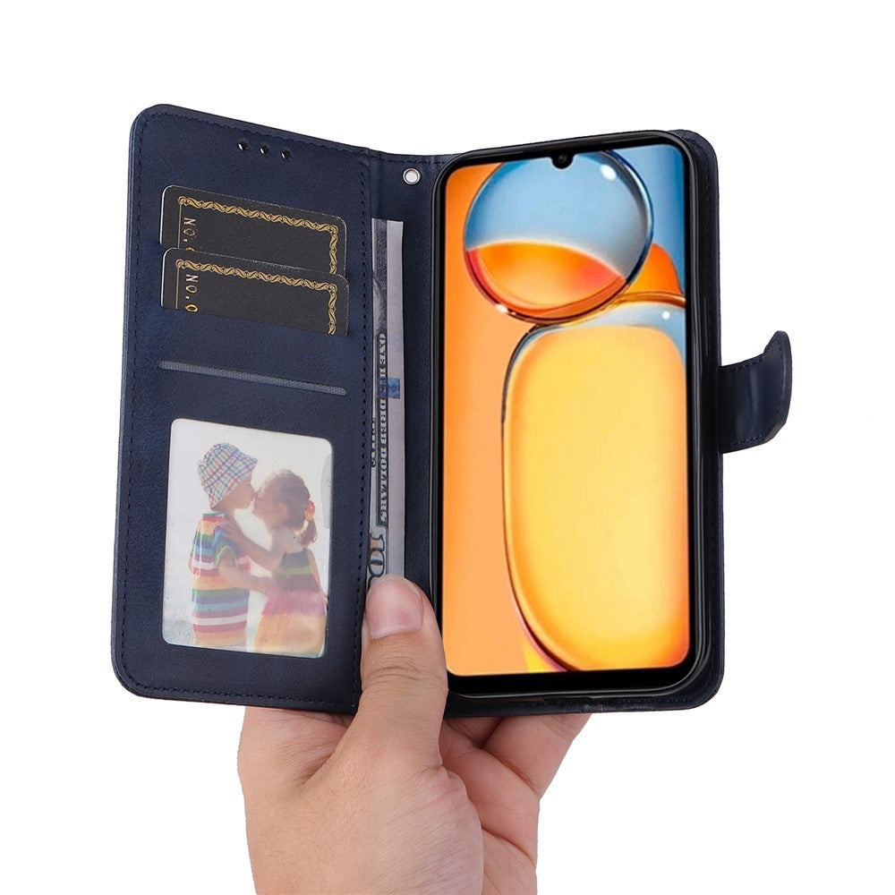For Xiaomi Redmi 13C 4G / 5G / 13R 5G / Poco M6 5G / Poco C65 4G Case Shockproof PU Leather Phone Cover Calf Texture Phone Shell