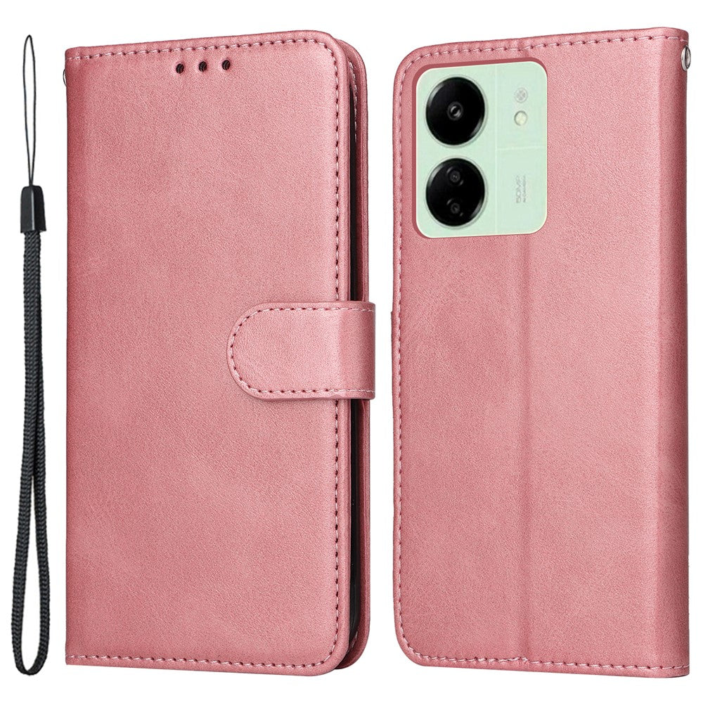 For Xiaomi Redmi 13C 4G / 5G / 13R 5G / Poco M6 5G / Poco C65 4G Case Shockproof PU Leather Phone Cover Calf Texture Phone Shell