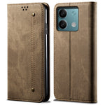 For Xiaomi Redmi Note 13 5G Case Anti-scratch PU Leather Flip Stand Phone Shell