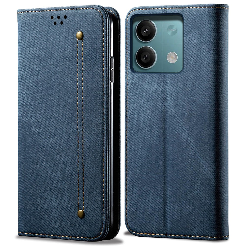 For Xiaomi Redmi Note 13 5G Case Anti-scratch PU Leather Flip Stand Phone Shell