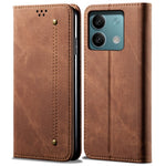 For Xiaomi Redmi Note 13 5G Case Anti-scratch PU Leather Flip Stand Phone Shell