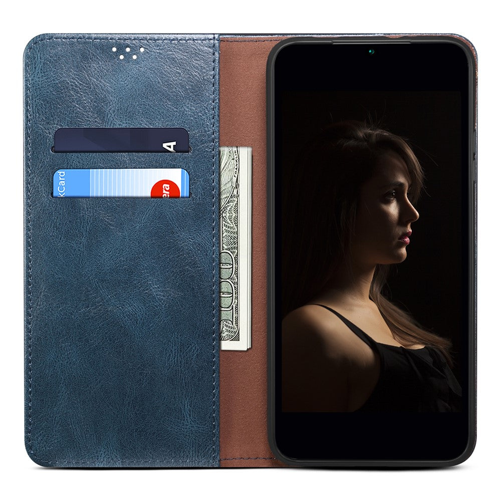 For Xiaomi Redmi Note 13 5G Case PU Leather Crazy Horse Wallet Mobile Phone Cover