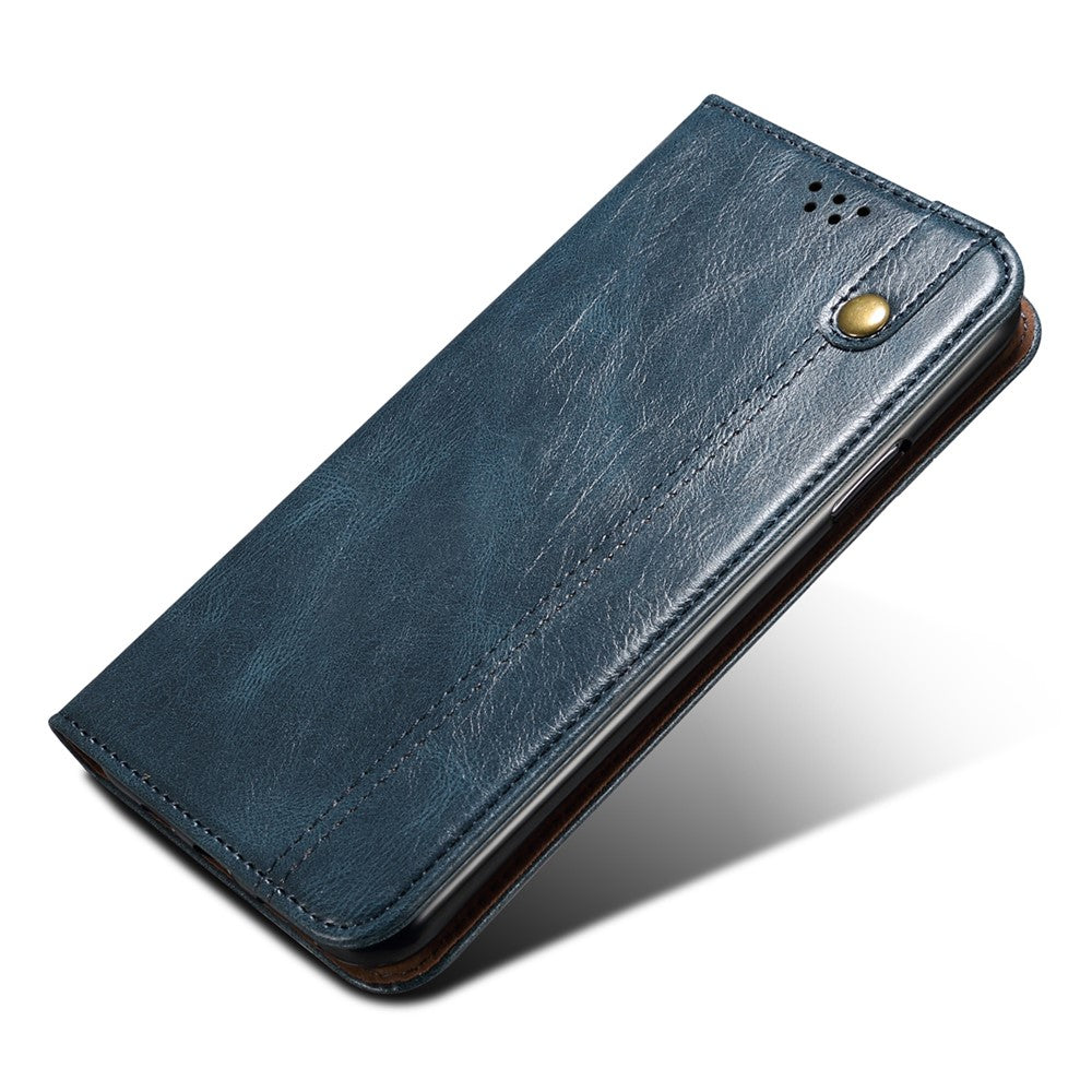 Xiaomi Redmi Note 13 5G-skal i PU-läder, Crazy Horse-plånbok, mobilmobilfodral