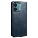 For Xiaomi Redmi Note 13 5G Case PU Leather Crazy Horse Wallet Mobile Phone Cover
