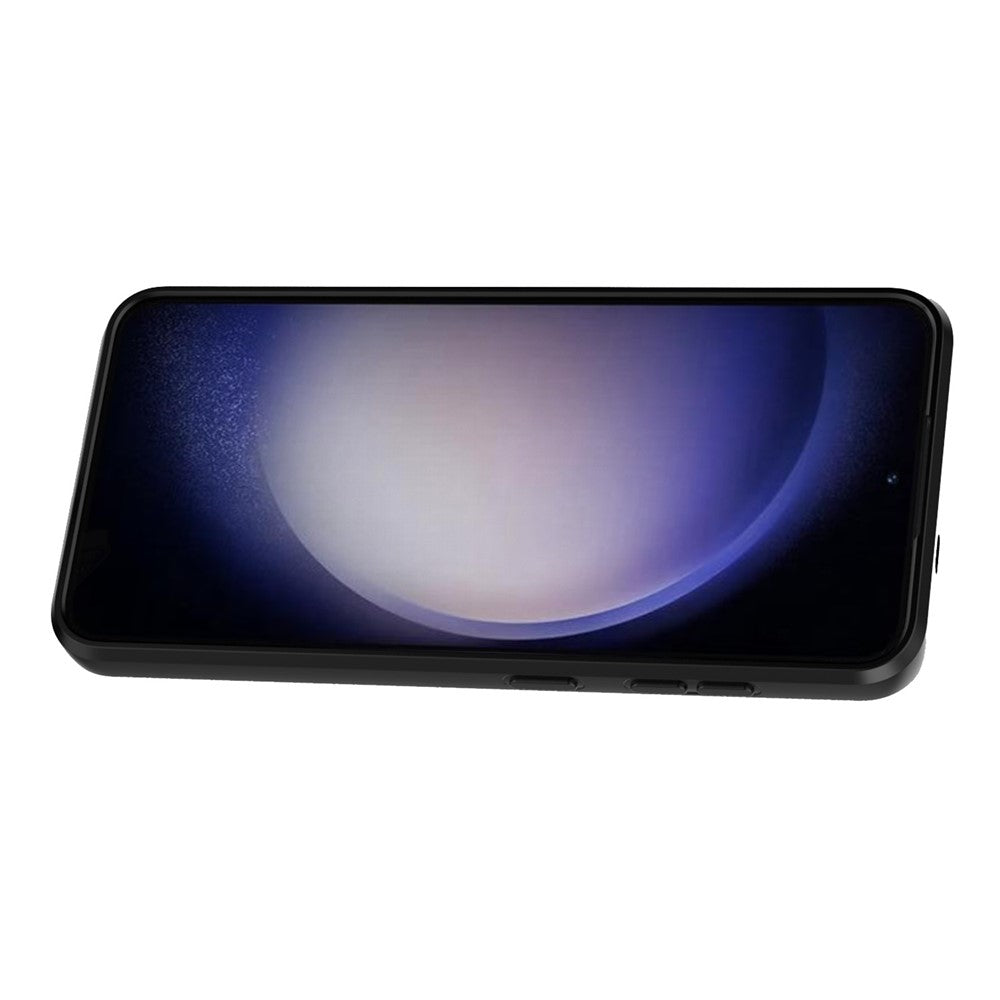 For Samsung Galaxy S24 Case Shockproof PC + TPU Slide Lens Kickstand Phone Cover