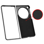 For Oppo Find N3 5G Case Carbon Fiber Texture Leather Coated PC Folding Phone Cover
