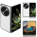 For Oppo Find N3 5G Case Carbon Fiber Texture Leather Coated PC Folding Phone Cover
