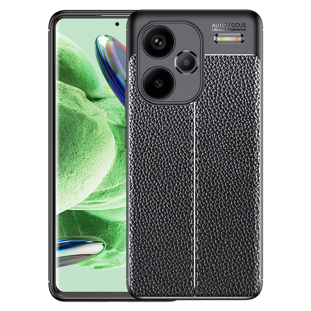Xiaomi Redmi Note 13 Pro+ 5G-skal Litchitextur TPU Stötsäkert Skal mobilskal