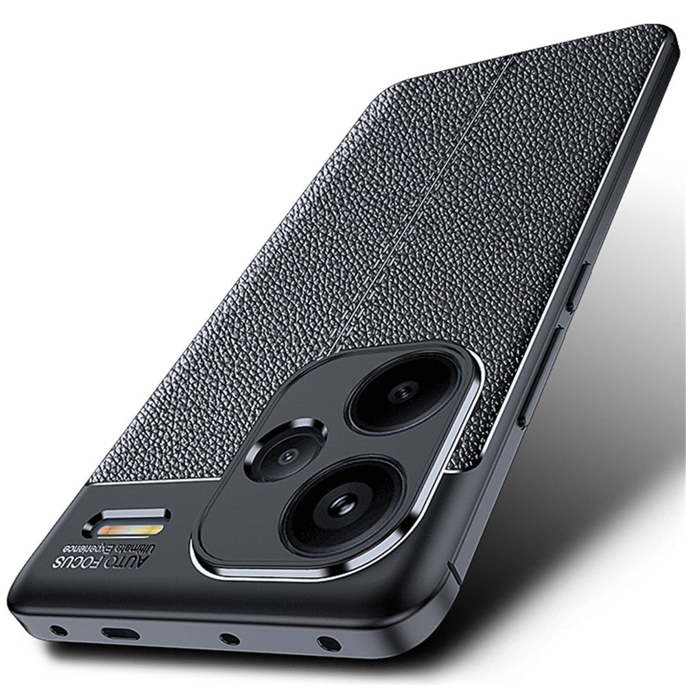 Xiaomi Redmi Note 13 Pro+ 5G-skal Litchitextur TPU Stötsäkert Skal mobilskal