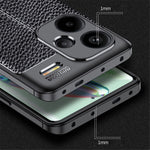 Xiaomi Redmi Note 13 Pro+ 5G-skal Litchitextur TPU Stötsäkert Skal mobilskal