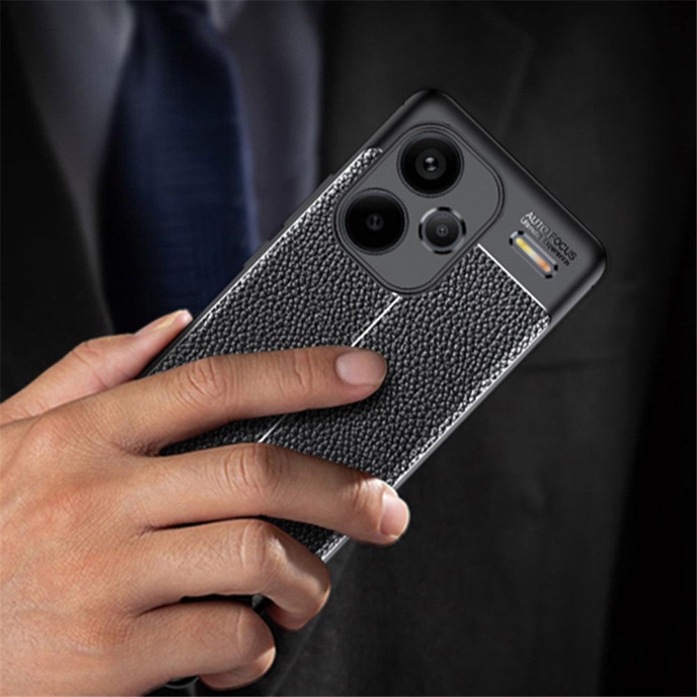 Xiaomi Redmi Note 13 Pro+ 5G-skal Litchitextur TPU Stötsäkert Skal mobilskal