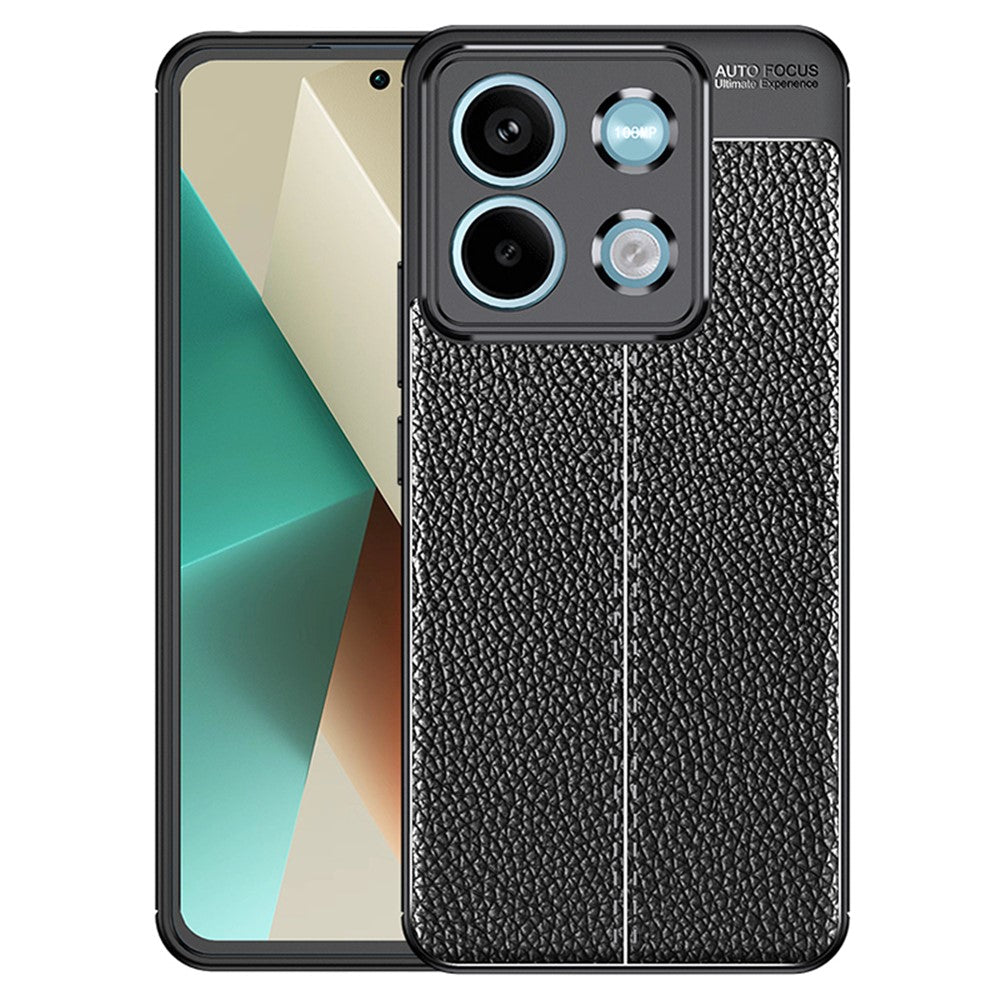 Litchi Texture Phone Cover For Xiaomi Redmi Note 13 5G Case TPU Shockproof Shell