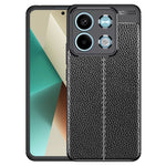 Litchi Texture Phone Cover For Xiaomi Redmi Note 13 5G Case TPU Shockproof Shell