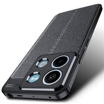 Litchi Texture Phone Cover For Xiaomi Redmi Note 13 5G Case TPU Shockproof Shell