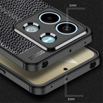Litchi Texture Phone Cover For Xiaomi Redmi Note 13 5G Case TPU Shockproof Shell