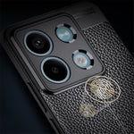 Litchi Texture Phone Cover For Xiaomi Redmi Note 13 5G Case TPU Shockproof Shell