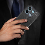 Litchi Texture Phone Cover For Xiaomi Redmi Note 13 5G Case TPU Shockproof Shell