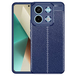 Litchi Texture Phone Cover For Xiaomi Redmi Note 13 5G Case TPU Shockproof Shell