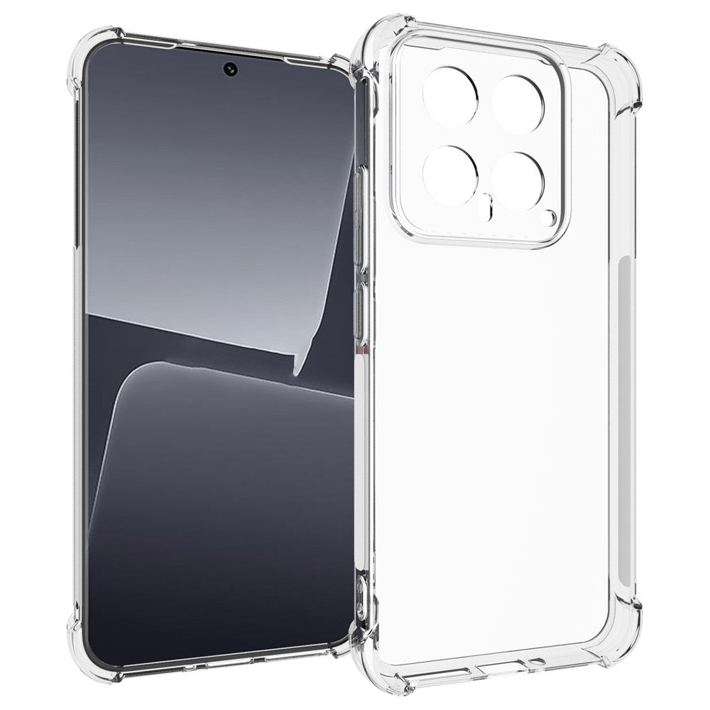 For Xiaomi 14 Mobile Phone Case Flexible TPU Anti-scratch HD Transparent Phone Cover