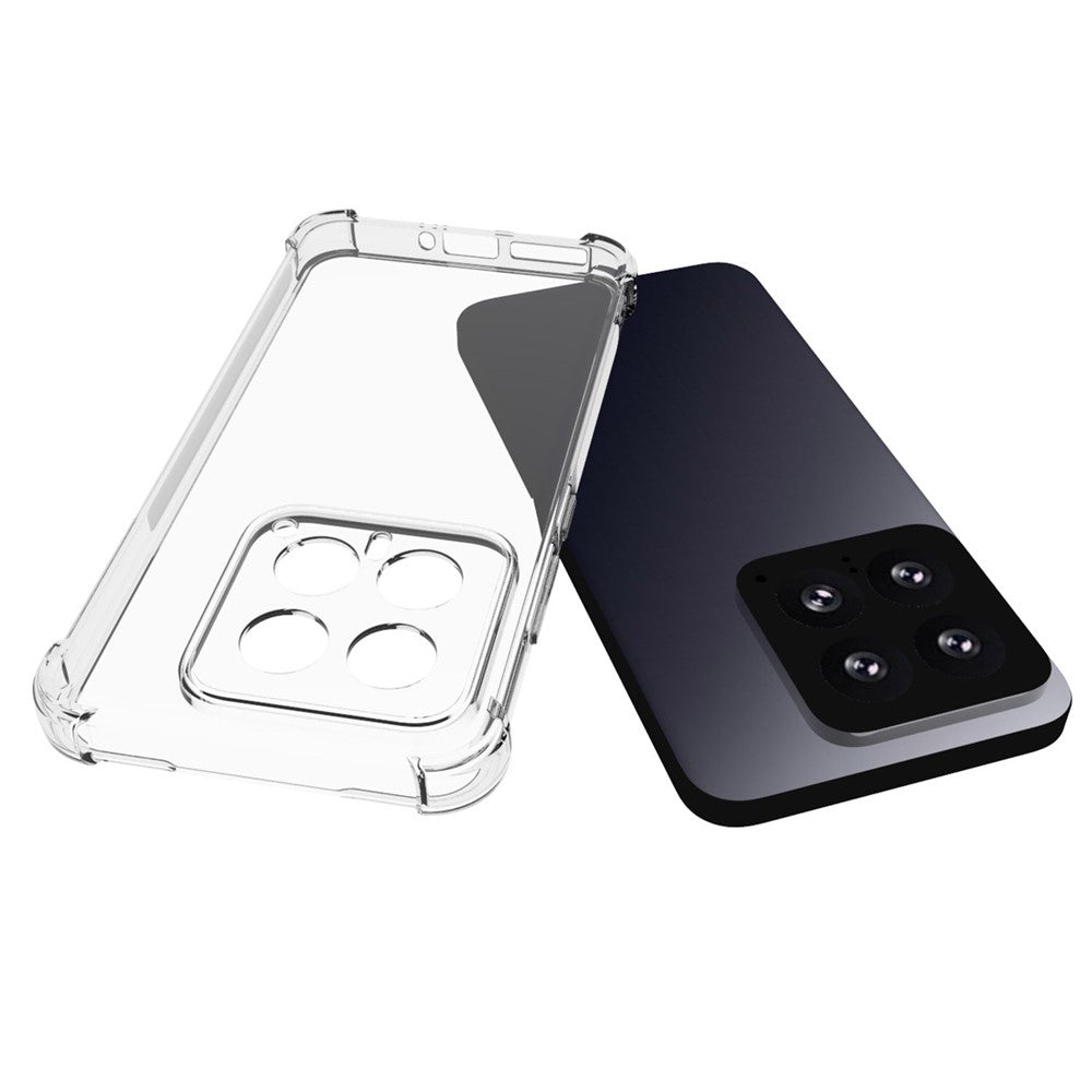 For Xiaomi 14 Mobile Phone Case Flexible TPU Anti-scratch HD Transparent Phone Cover