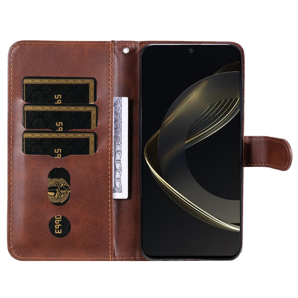 For Huawei nova 11 SE / nova 12 SE 4G Leather Cell Phone Case Zipper Pocket Flip Wallet Cover