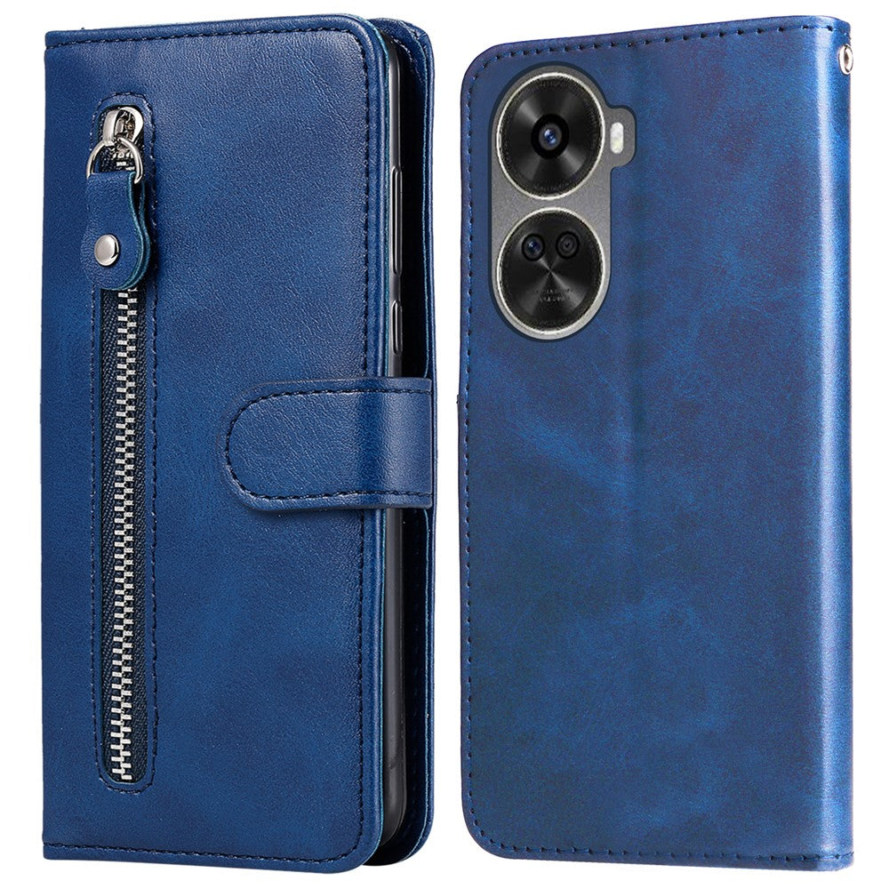 For Huawei nova 11 SE / nova 12 SE 4G Leather Cell Phone Case Zipper Pocket Flip Wallet Cover