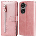 For Huawei nova 11 SE / nova 12 SE 4G Leather Cell Phone Case Zipper Pocket Flip Wallet Cover