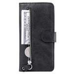 For Honor Play 50 Plus 5G Case Calf Texture Leather Flip Cover Anti-Scratch Phone Case with Zipper Wallet Pocket