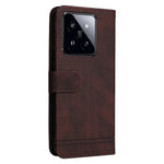 For Xiaomi 14 Pro Leather Wallet Cases Skin Touch Phone Cover Stand with Strap