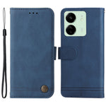 Xiaomi Redmi 13C 4G / 5G / 13R 5G / Poco M6 5G / Poco C65 4G Läderplånboksfodral Skin Touch mobilskal Stativ med Rem